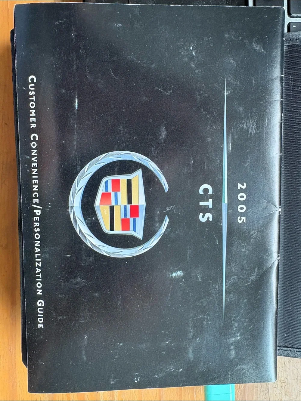 Cadillac 2005 CTS Embossed Leather Document Folio with Cadillac owners Manuals